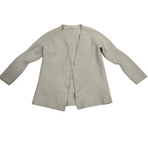 Purotatto Wool Cashmere Blend Ribbed Cardigan